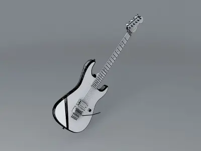 Warren DeMartini guitar Free 3D model