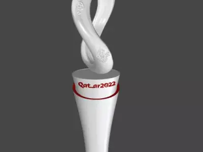 qatar-logo-mundial-2022 3D Model 3D model hourglass with design 3D print model
