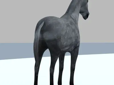 3D model Low poly 3D Horse Model For Games NEW Low-poly 3D model