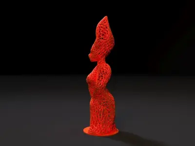 Fire Girl 3D print model