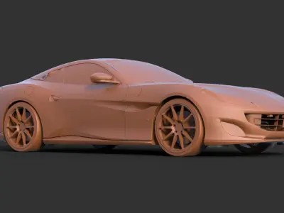 Ferrari Portofino 3D print model