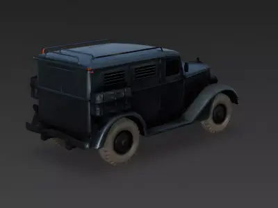 Modern Tactical Staff Car 3D Model Low-poly 3D model