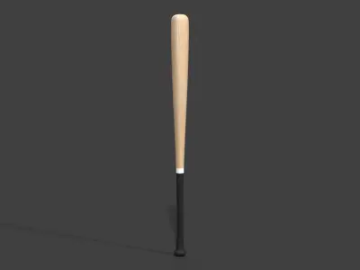 Baseball Bat Free low-poly 3D model