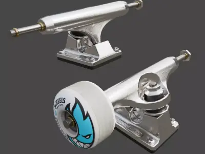 Skateboard - realistic and game-ready Low-poly 3D model