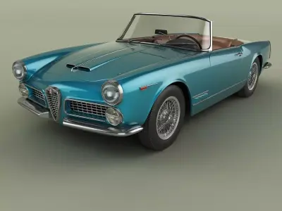Alfa Romeo 2000 Touring Spider 3D model