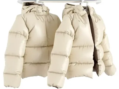 Jacket Moncler Isadora on a Hanger 3D model