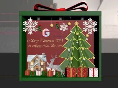 ChristmasBooth Concept Design 3D model