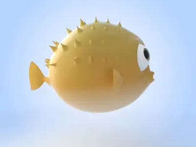 Blowfish 3D model