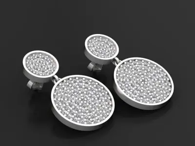  Shining-earrings 3D model pendant 3d printable model  pendant  3D print model