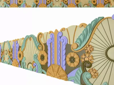 Egyptian molding 3D model