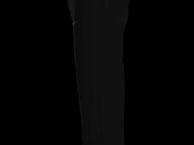 Male cotton canvas pant 3D model