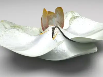 Vanilla Flower 3D model