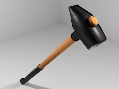 Civil Tool - Tack Hammer 3D model