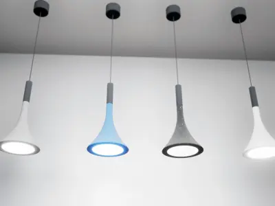 Concrete Light Fixture UE4 Low-poly 3D model