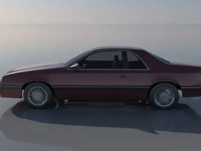 Chrysler LeBaron Coupe 1989 3D print model