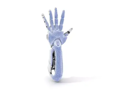 Futuristic Robotic Hand Model Pack Low-poly 3D model