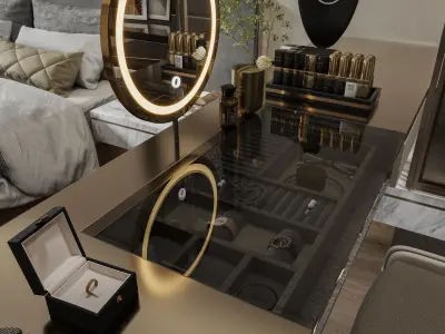 Bedroom CORONA 3dmodel 3D model