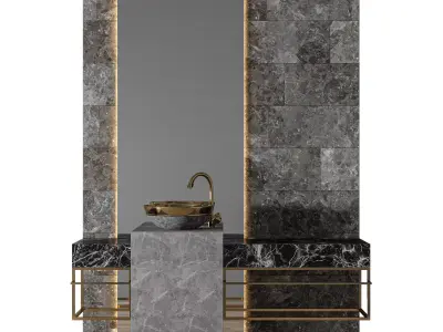Luxury Bathroom 224 3D model