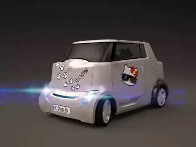 Car - 2007 Toyota Hi-CT Low-poly 3D model