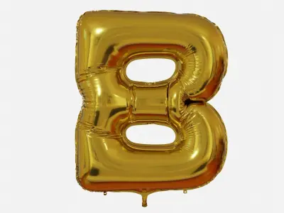Foil Balloon Letter Collection 3D model