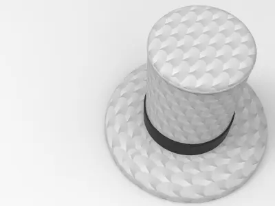 Hat Stool Low-poly 3D model purchase
