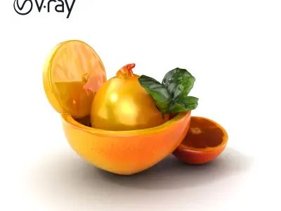 Gourmet Citrus Sorbet Model Pack Low-poly 3D model