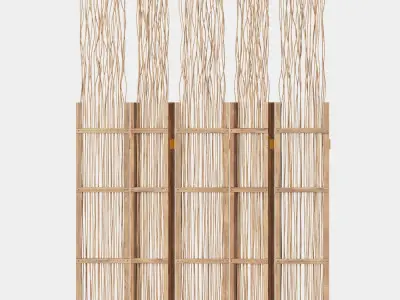 Screen branch crooked decor n2 3D model