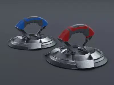 3D Vacuum Magnetic Suction Device Model Low-poly 3D model