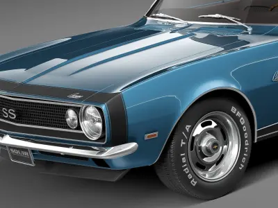 Chevrolet Camaro SS Convertible CG 1967 3D model
