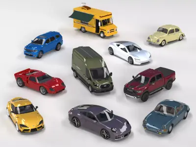 3D Printable Cars Collection 3D print model