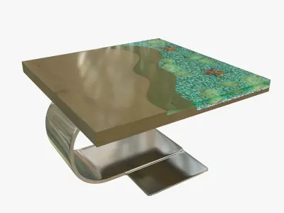 Epoxy table 3D model