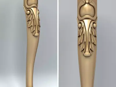 Furniture leg 006 3D model