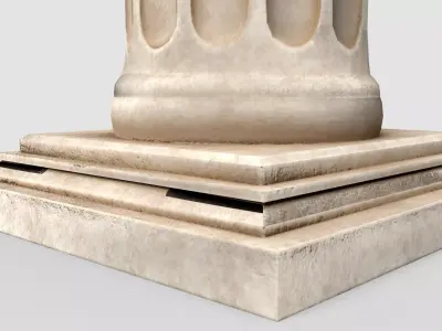Pillar01 Low-poly 3D model