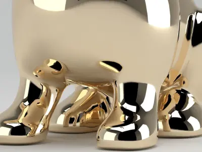 Sculpture 45 Bunny 3D model