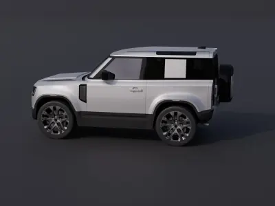 Generic Luxury SUV 9 Low-poly 3D model
