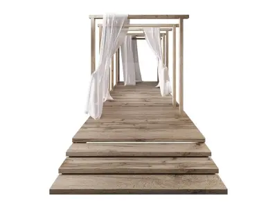 Wedding pergola 3D model