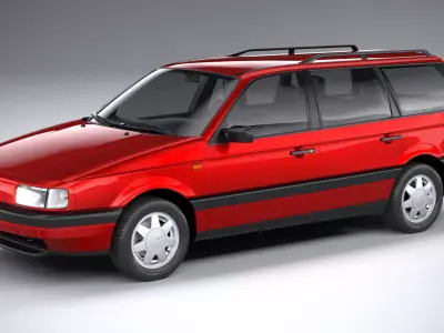 Volkswagen Passat B3 variant 3D model