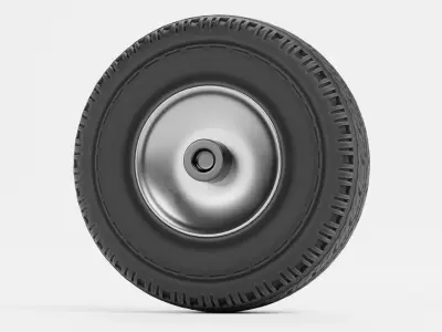 Tire V2 - Standard Automotive Wheel Low-poly 3D model