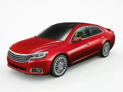 Generic Sedan v18 Low-poly 3D model purchase