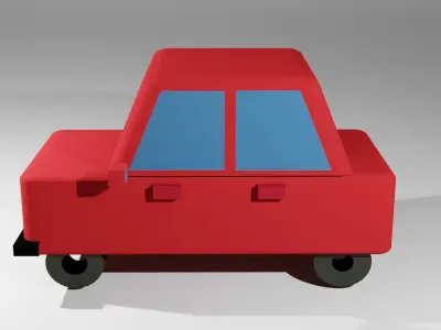Low poly car Low-poly 3D model 2