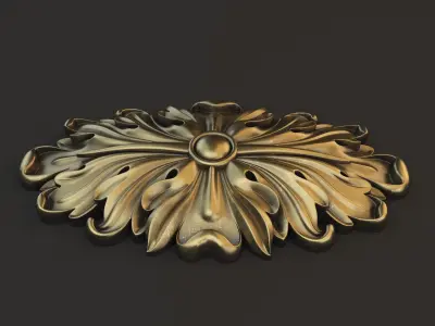 Rosette ellips 3D model