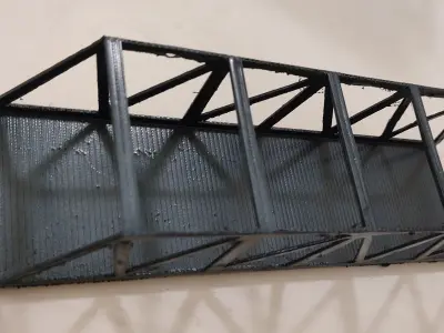Industrial Truss Bridge 3D print model