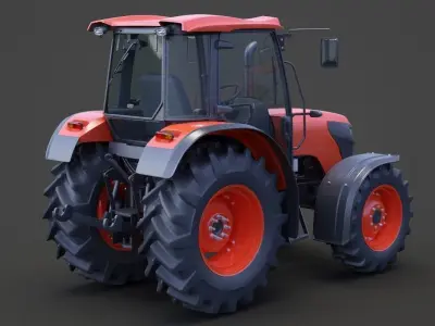 Generic Tractor 01 3D model