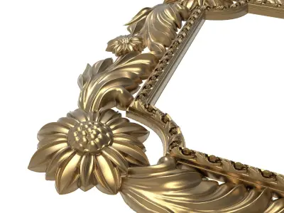 Carved Picture Frame 3D model