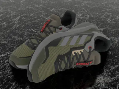 ADIDAS TERREX 3D SHOES 3D model