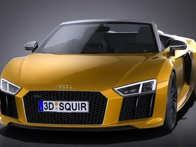 Audi R8 Spyder V10 2017 3D model