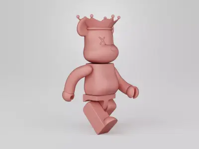 Bearbrick King 3D print model
