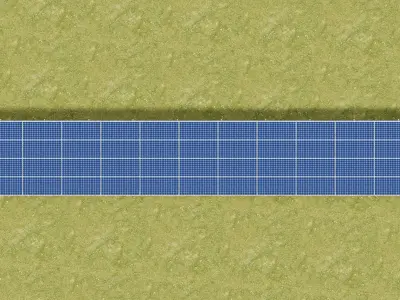 Solar Panel Steel Construction Type 21 3D model