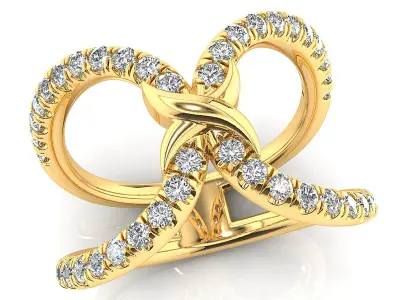 Luxury fancy ring 3D print model