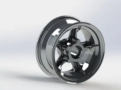 Airplane wheel drive 3D print model